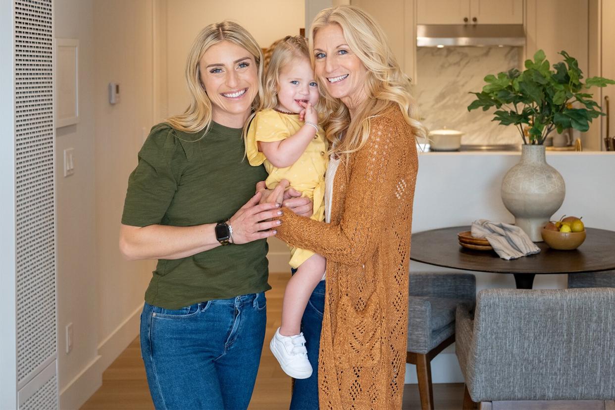 Jasmine Roth with daughter Hazel and mother Terry