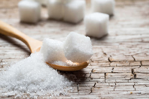 <span class="caption">Erosion of the case against sugar.</span> <span class="attribution"><a class="link " href="http://www.shutterstock.com/pic-296066060/stock-photo-white-sugar-in-wood-spoon-on-wood-table.html?src=UM9rS_H4C6hwgx-9YH5A1Q-1-0" rel="nofollow noopener" target="_blank" data-ylk="slk:Shutterstock;elm:context_link;itc:0;sec:content-canvas">Shutterstock</a></span>