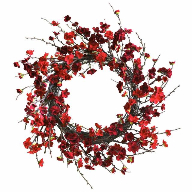 The Holiday Aisle® Handcrafted Faux Berry Silk 24'' Wreath