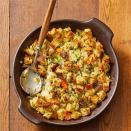 <p>For the adventurous tasters, this dill and parsley stuffing will take your tastebuds to new levels. Plus, it's done in 45 minutes! </p><p>Get the <a href="https://www.womansday.com/food-recipes/food-drinks/a29462937/dill-and-parsley-stuffing-recipe/" rel="nofollow noopener" target="_blank" data-ylk="slk:Dill & Parsley Stuffing recipe;elm:context_link;itc:0;sec:content-canvas" class="link "><strong>Dill & Parsley Stuffing recipe</strong></a>.</p>