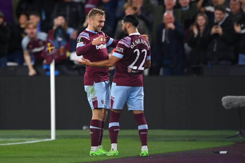 Jarrod Bowen has been replaced by Said Benrahma as West Ham’s penalty-taker  (Getty Images)