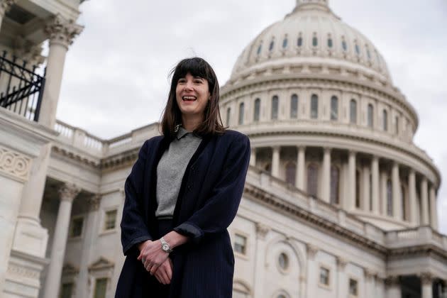 Gluesenkamp Perez (D-Wash.) joins other incoming members of the House of Representatives on the steps of the U.S. Capitol for a group photo on Nov. 15.