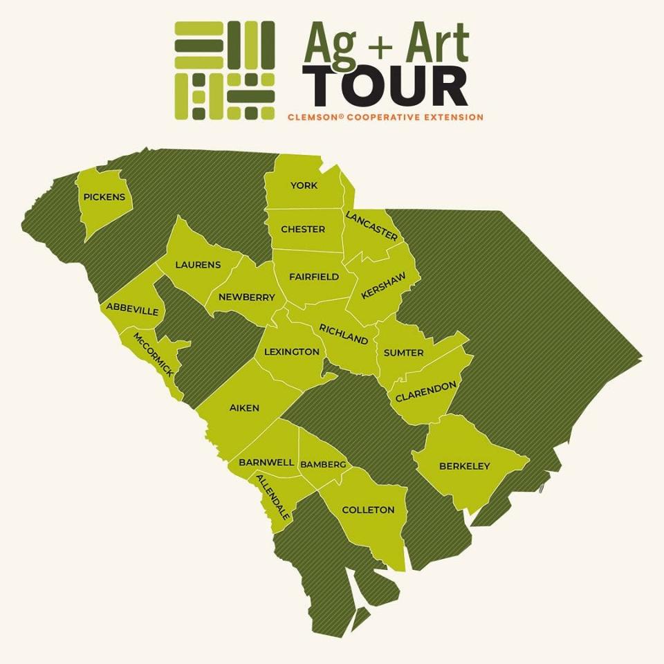 South Carolina's annual Ag + Art Tour will kick off its 13th year in McCormick County on Saturday, May 4, 2024.