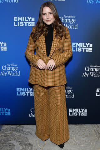 <p>Araya Doheny/Getty Images for EMILYs List</p> Sophia Bush attends EMILYs List's 2023 Pre-Oscars Breakfast at The Beverly Hilton on March 7, 2023 in Beverly Hills, California.