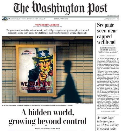 Washington Post front