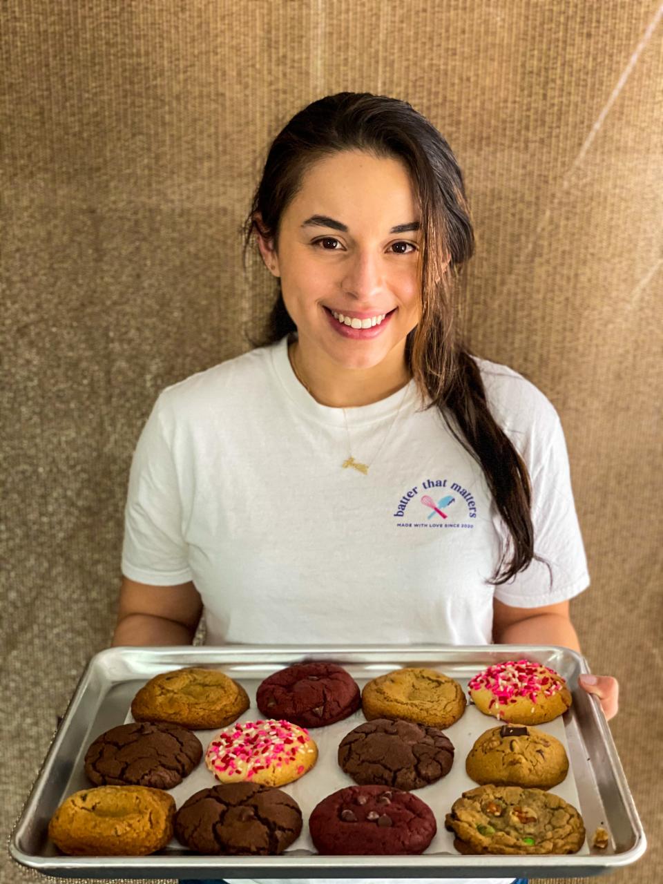 Bedford, New York, resident Amanda Palomino has launched her own cookie business: Batter That Matters.