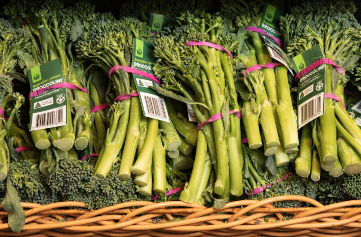 Broccolini tags are now paper. Source: Woolworths