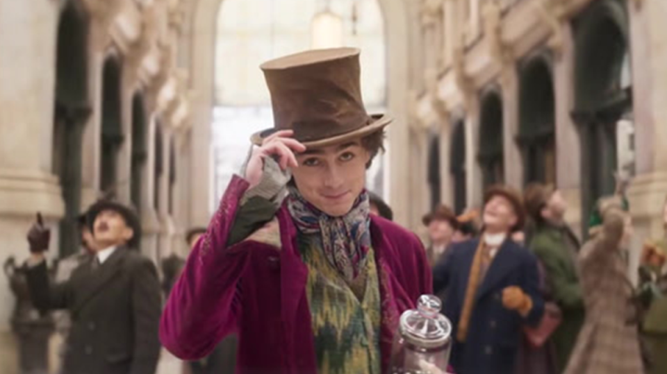 Chalamet in Wonka (Warner Bros. Pictures)