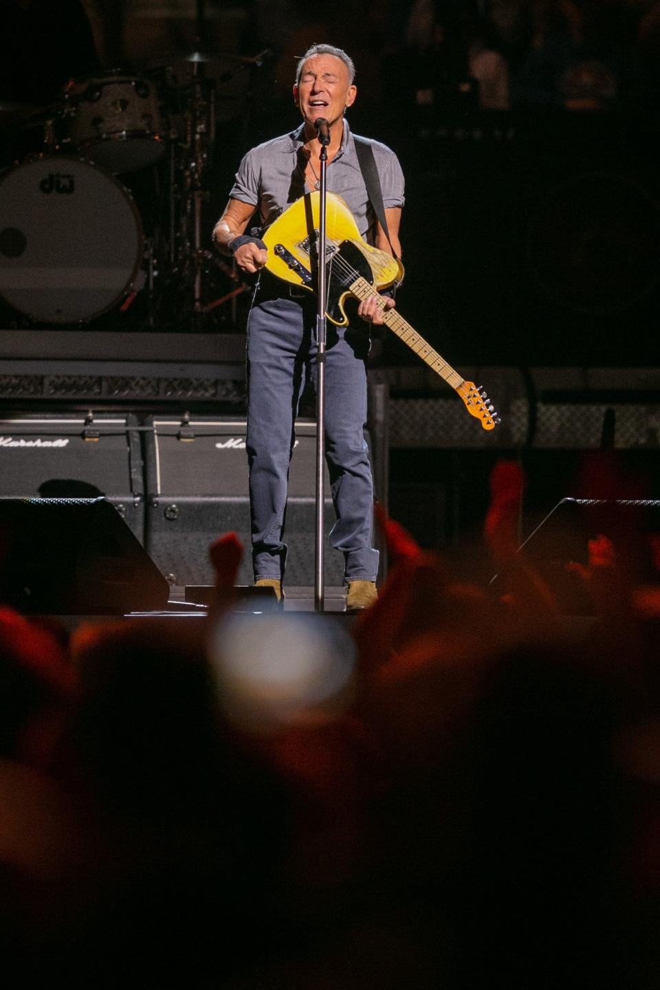 Bruce Springsteen performs at the BOK Center on Tuesday, Feb. 21, in Tulsa, Okla.