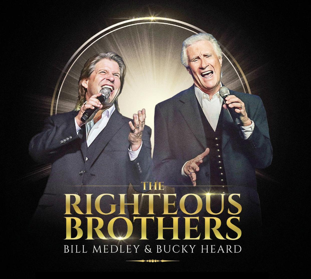 The Righteous Brothers, Bucky Heard and Bill Medley, will perform April 7, 2024, at the Brown County Music Center.