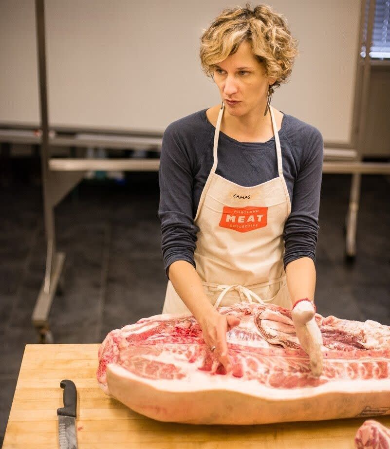 Camas Davis is the founder of the Portland Meat Collective. (Photo: Shawn Lineham)