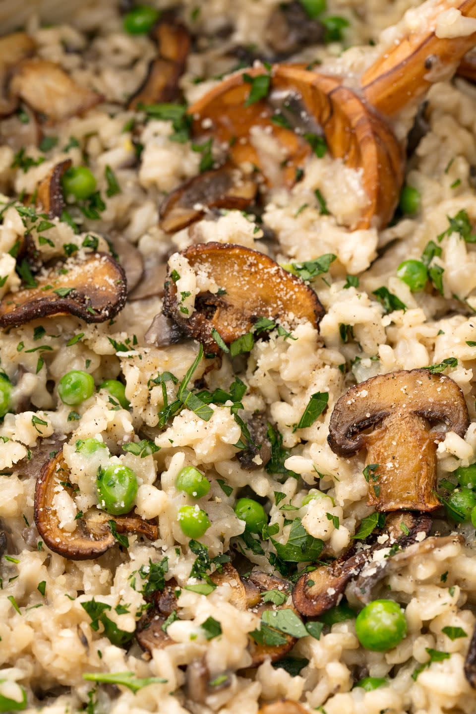 mushroom risotto vertical