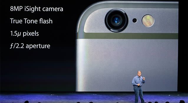 Apple has also introduced an improved camera on its new iPhone 6 series. Photo: AP