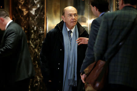 Billionaire investor Wilbur Ross, chairman of Invesco Ltd subsidiary WL Ross & Co, arrives at Trump Tower to meet with U.S. President-elect Donald Trump in New York, U.S., November 29, 2016. REUTERS/Mike Segar