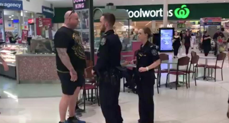 Police spoke to witnesses at Elizabeth Shopping Centre in Adelaide, the scene of the alleged stabbing incident