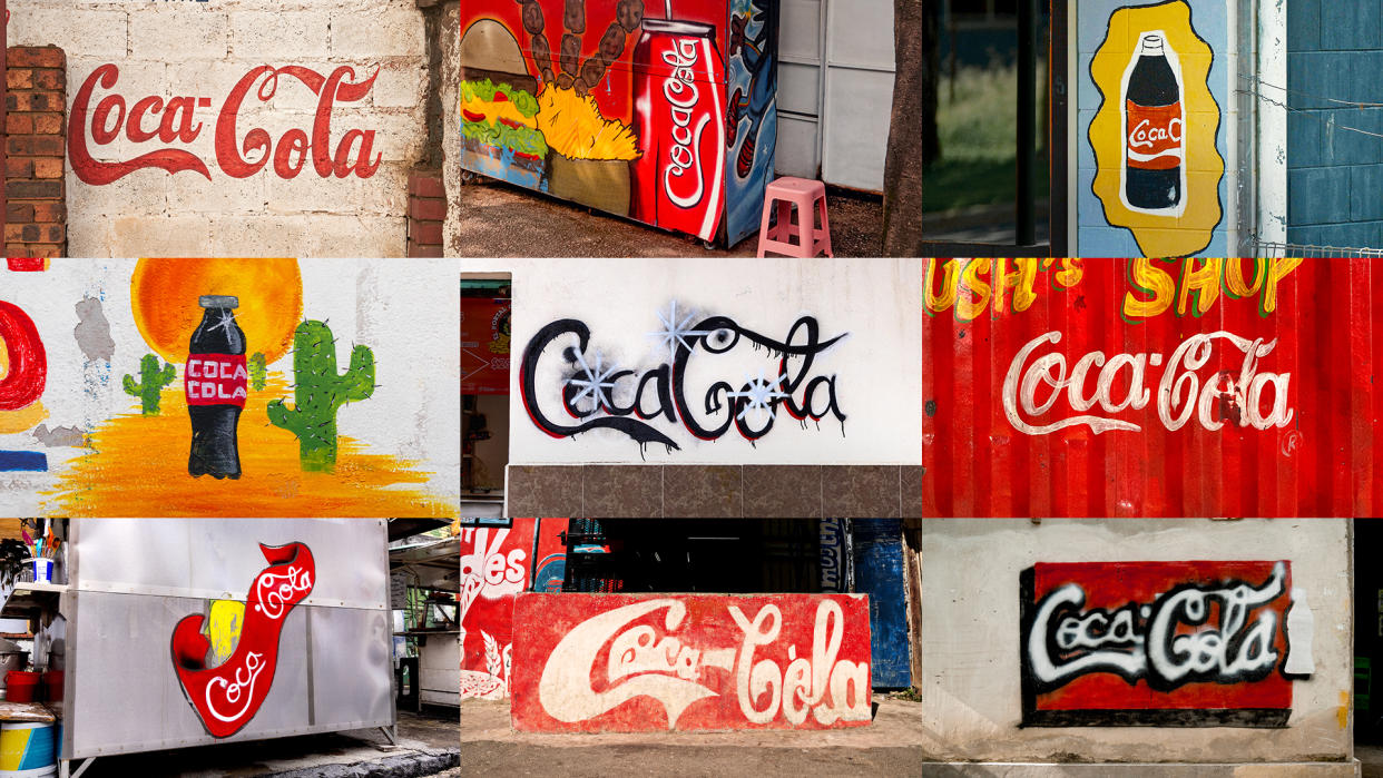  Coca-Cola logo variations campaign. 