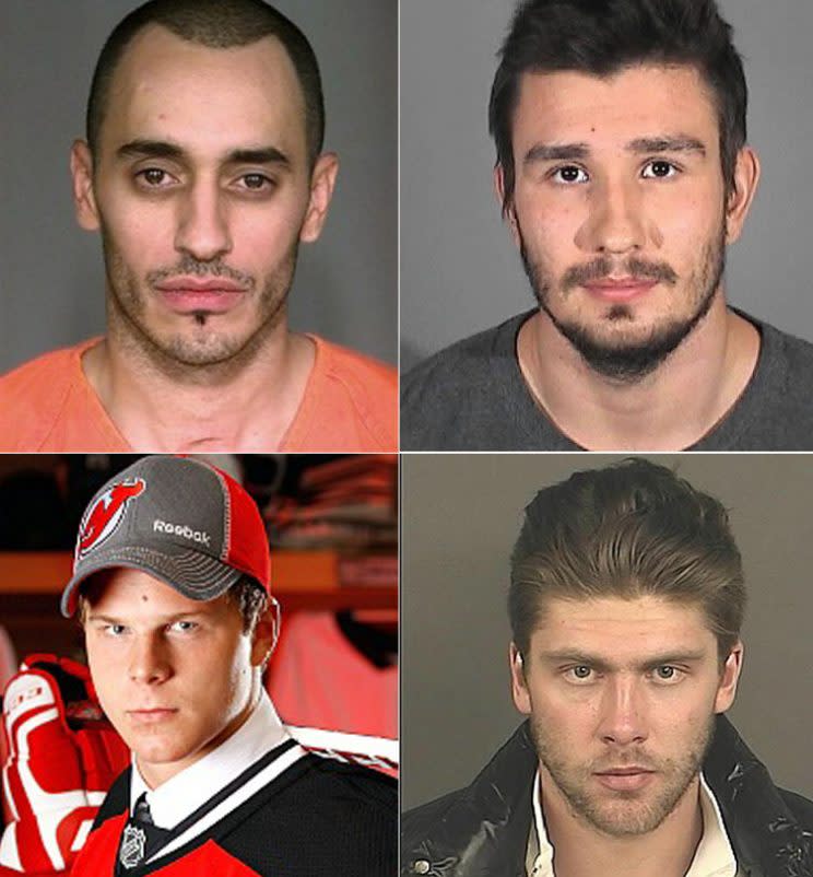 Mike Ribeiro, Slava Voynov, Semyon Varlamov, Ben Johnson