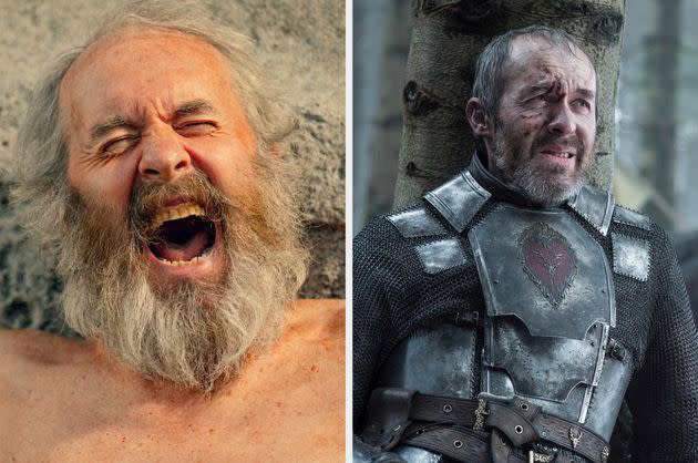 Stephen Dillane in Kaos (left) and Game Of Thrones (right)