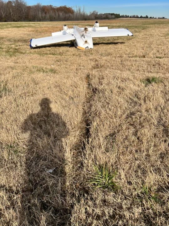 Minor injuries reported after Monday night plane crash at Searcy airport (Images courtesy Roger Pearson, Searcy Municipal Airport Manager)