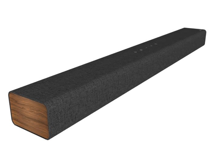 The LG SPM2 2.1-channel soundbar on a white background.