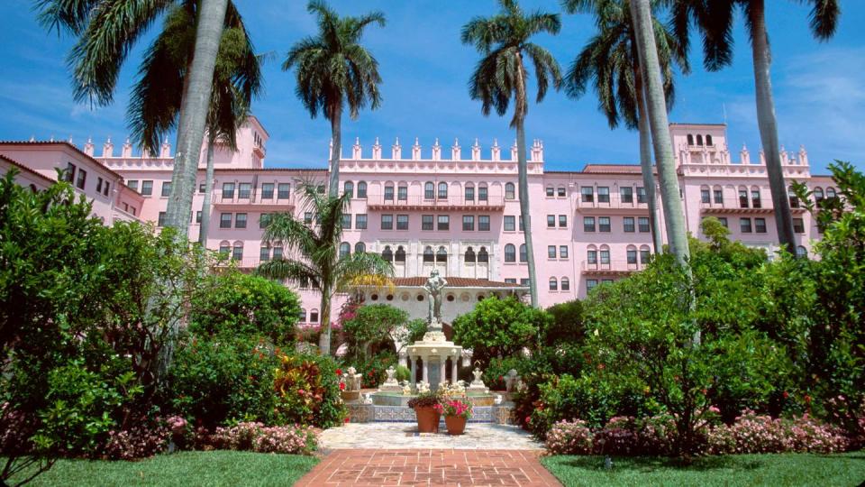 best pink hotels boca raton resort veranda 