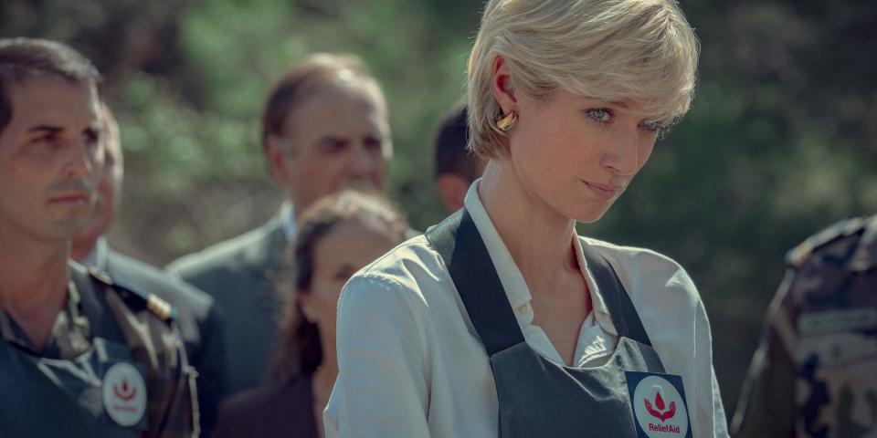 Princess Diana (Elizabeth Debicki) in season six of "The Crown."