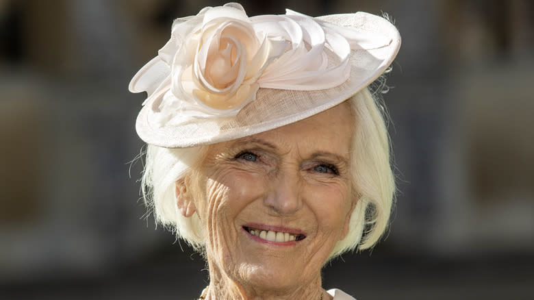 closeup of Mary Berry