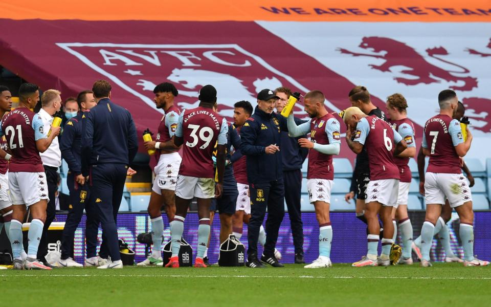 Anyone for a pint? Players are allowed two drinks breaks during the game - AFP