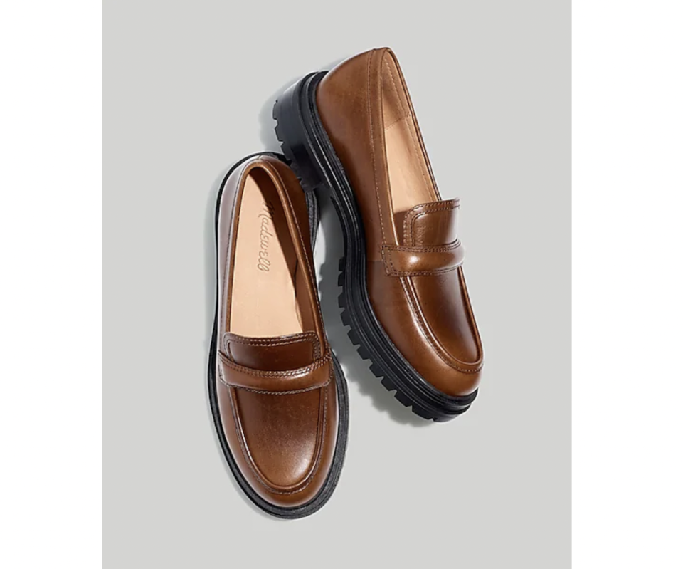 <p><a href="https://go.redirectingat.com?id=74968X1596630&url=https%3A%2F%2Fwww.madewell.com%2Fthe-bradley-lugsole-loafer-in-leather-NG674.html&sref=https%3A%2F%2F" rel="nofollow noopener" target="_blank" data-ylk="slk:Shop Now;elm:context_link;itc:0;sec:content-canvas" class="link ">Shop Now</a></p><p>The Bradley Lugsole Loafer in Leather</p><p>madewell.com</p><p>$79.00</p><span class="copyright">Madewell</span>