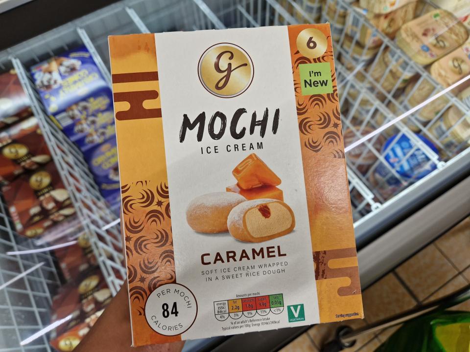Mochi ice cream at Aldi