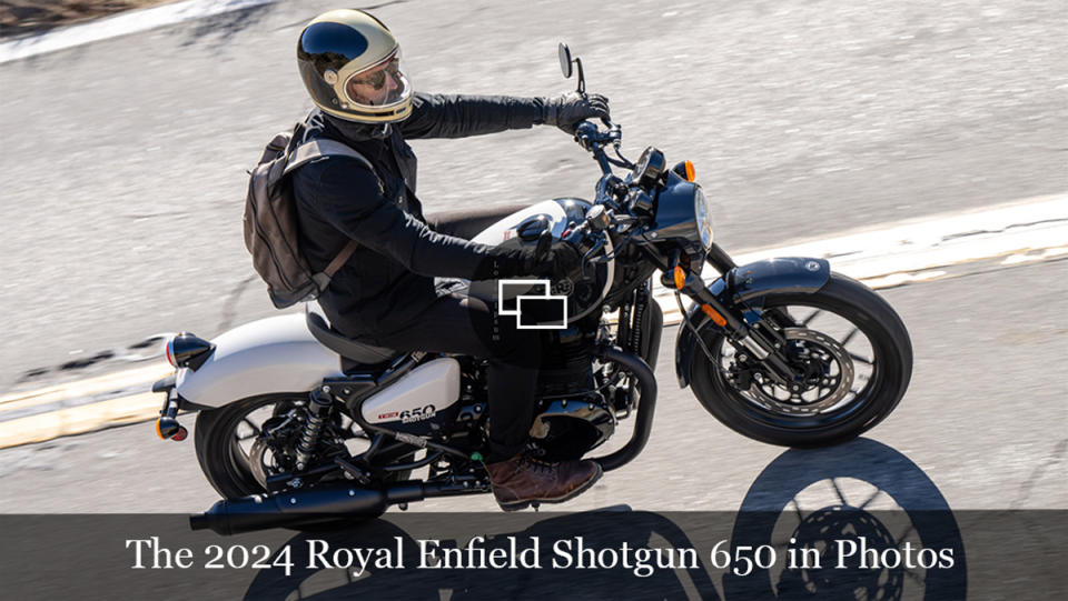 Riding the 2024 Royal Enfield Shotgun 650.