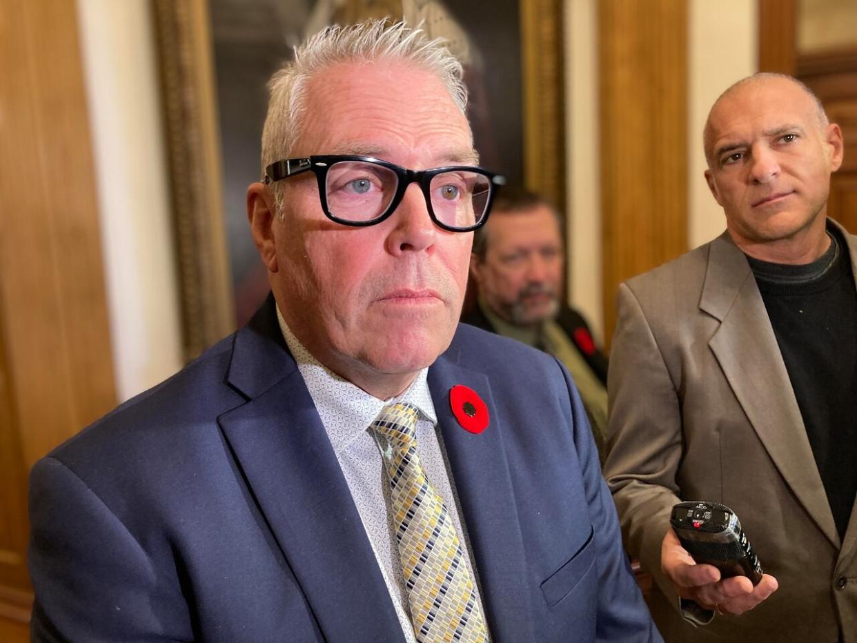 New Brunswick Finance Minister Ernie Steeves says a torrent of unexpected sales tax revenue contributed to the unexpectedly high surplus. (Jacques Poitras/CBC - image credit)