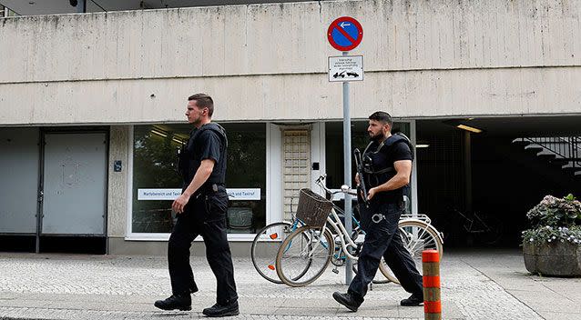 Police at the Berlin hospital. Source: AAP