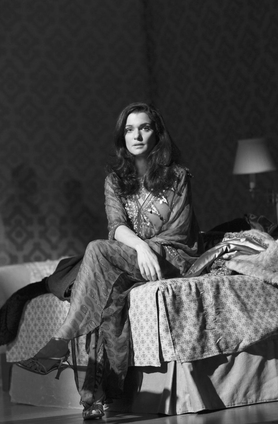 This undated photo provided by Boneau/Bryan-Brown shows, Rachel Weisz as Emma, in Harold Pinter's "Betrayal," directed by Mike Nichols, at the Barrymore Theatre in New York. (AP Photo/Boneau/Bryan-Brown, Copyright Brigitte Lacombe)