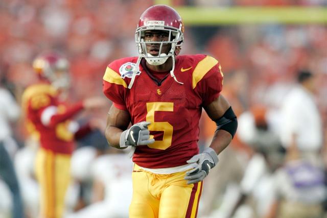 University of Southern California's Reggie Bush football jersey is