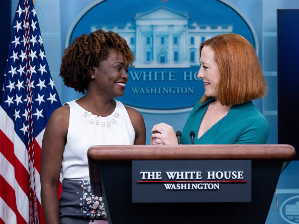 Karine Jean-Pierre, Jen Psaki