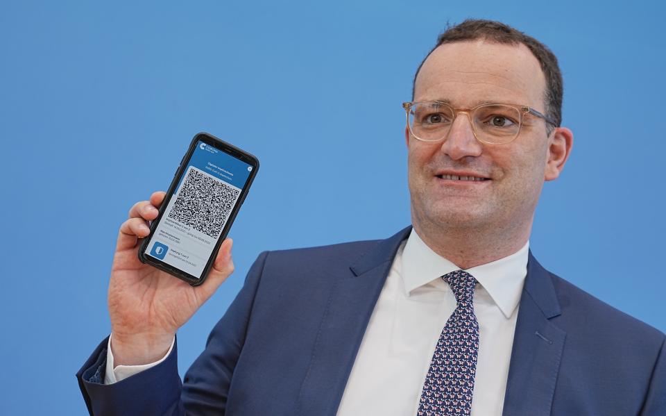 App statt Impfpass: Jens Spahn am Donnerstag in Berlin