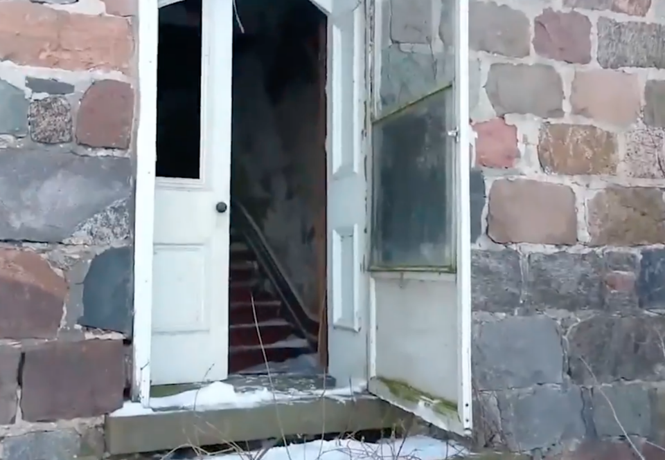 The spooky clip was shot at an abandoned home. Photo: Caters News
