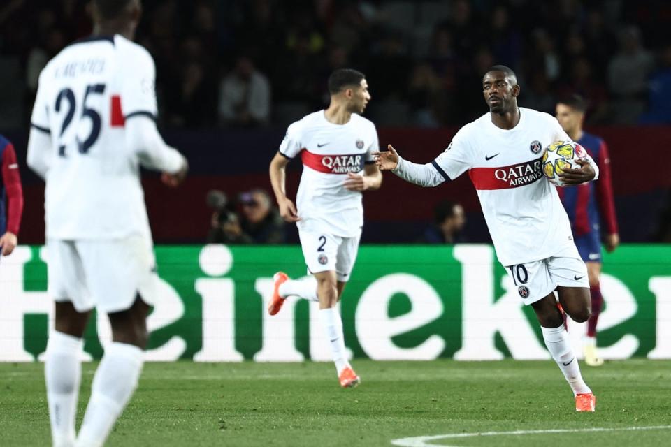 PSG knocked out Barcelona in the quarter-finals (AFP via Getty Images)