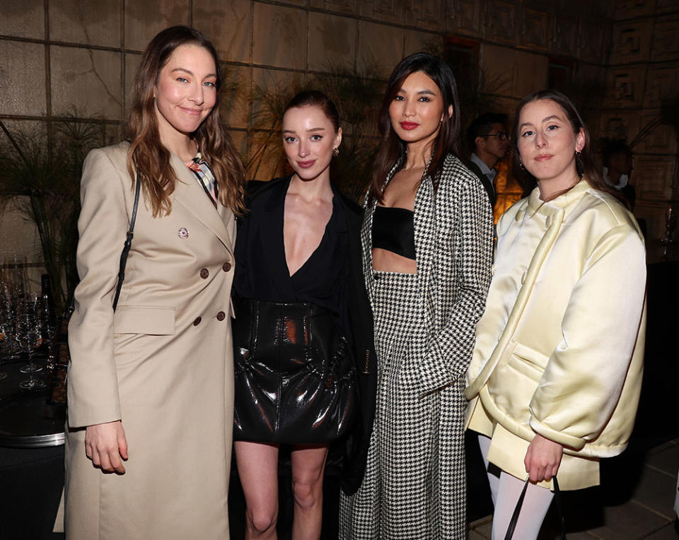 Alana Haim and Este Haim attend W Magazine and Louis Vuitton's Academy Awards Dinner at a Private Residence on March 07, 2024 in Los Angeles, California.