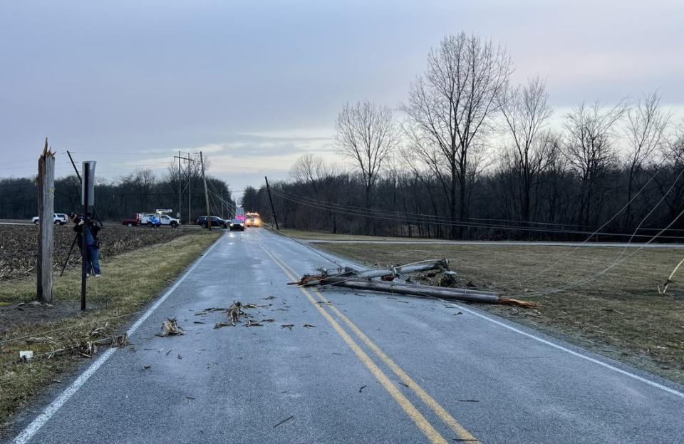 Mitchell Road damage (Springfield Township.)