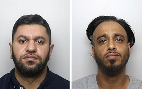 Grooming gang members Masaued Malik (left) and Sharaz Hussain (right), who were jailed for sexually abusing young girls in Rotherham, South Yorkshire. - Credit: NCA