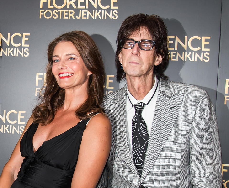 Paulina Porizkova — with late husband Ric Ocasek in 2016 — related to how And Just Like That... addressed grief. (Photo: Gilbert Carrasquillo/FilmMagic)