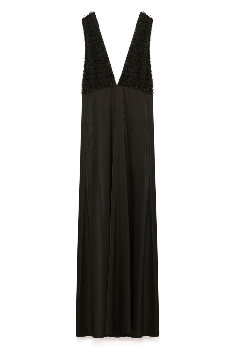 <p>Zara Long Fringed Dress, $100; <a rel="nofollow noopener" href="http://www.zara.com/us/en/woman/dresses/long-fringed-dress-c269185p4025001.html" target="_blank" data-ylk="slk:zara.com;elm:context_link;itc:0;sec:content-canvas" class="link ">zara.com</a></p>