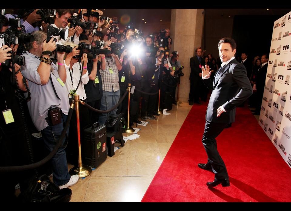 Robert Downey Jr. at American Cinematheque's 2011 Award Show Honoring Robert Downey Jr. at The Beverly Hilton Hotel on Oct. 14, 2011 in Beverly Hills, California.  (Eric Charbonneau, WireImage)