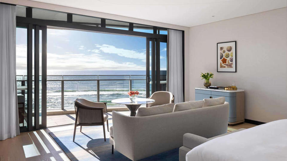 Many rooms have ocean views. - Credit: Langham Hospitality Group