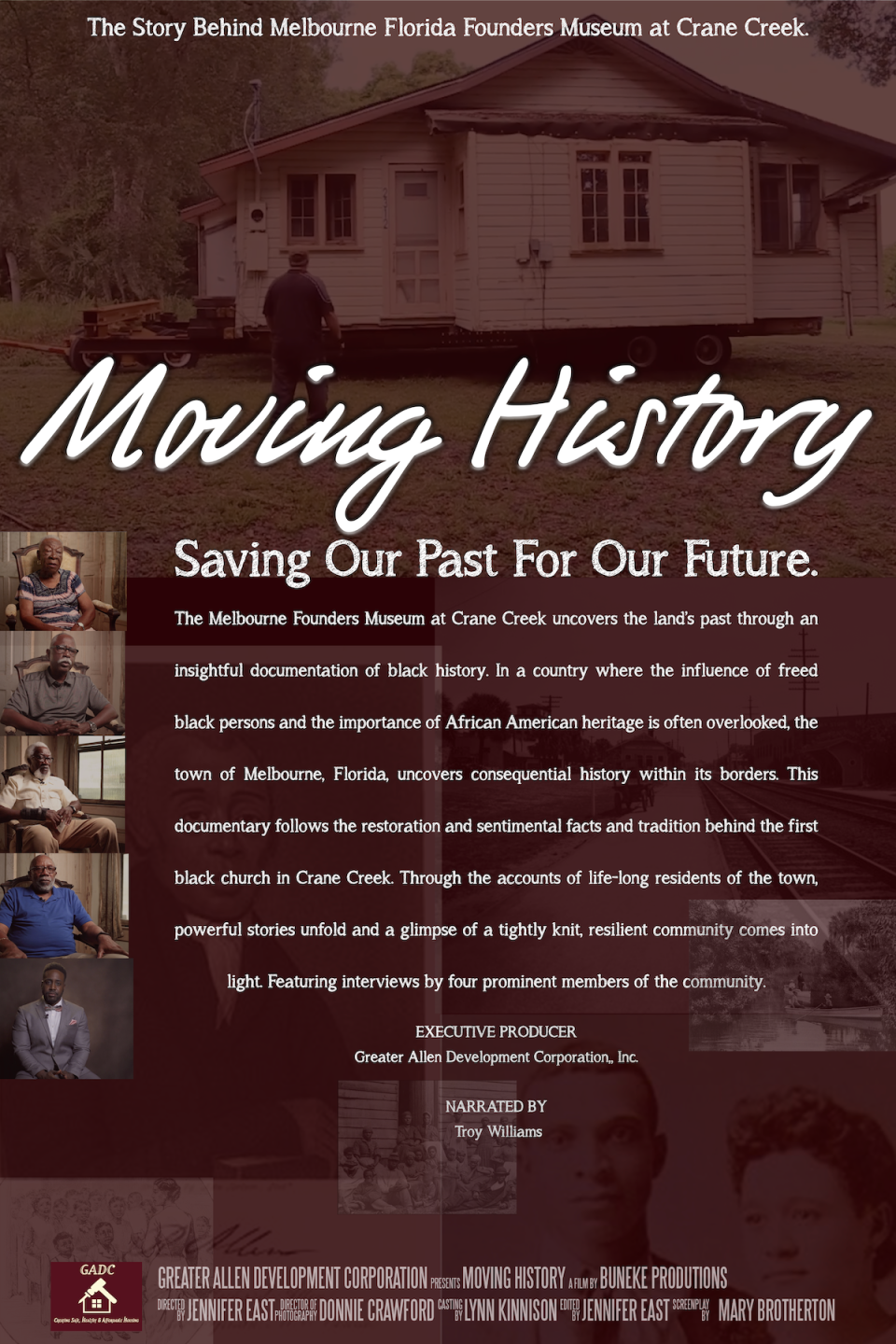 The "Moving History" movie poster.