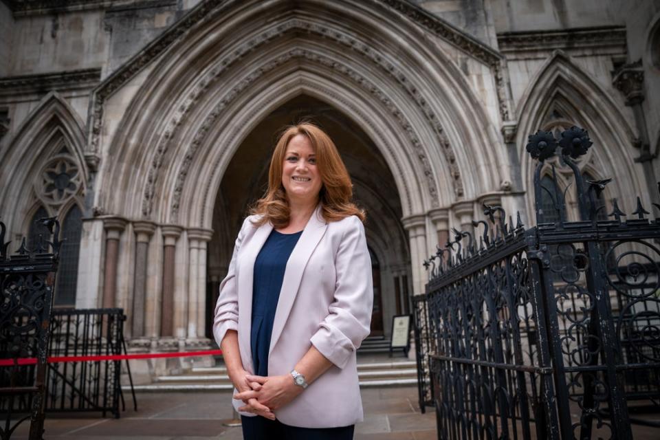 Burton Conservative MP Kate Griffiths outside the Royal Courts of Justice in London (PA) (PA Wire)