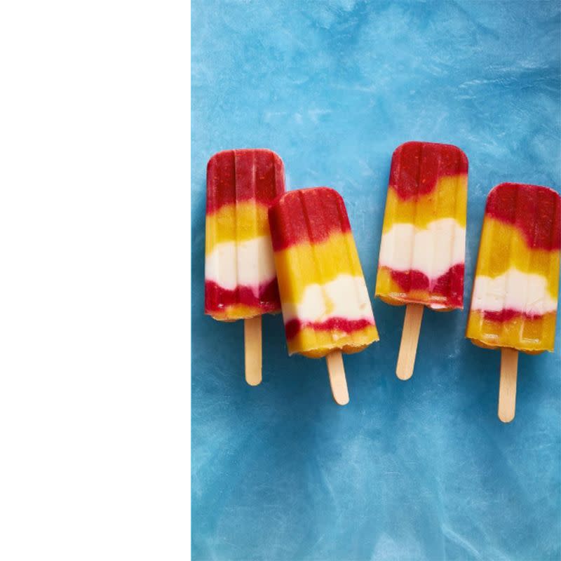 Peach Melba Ice Pops