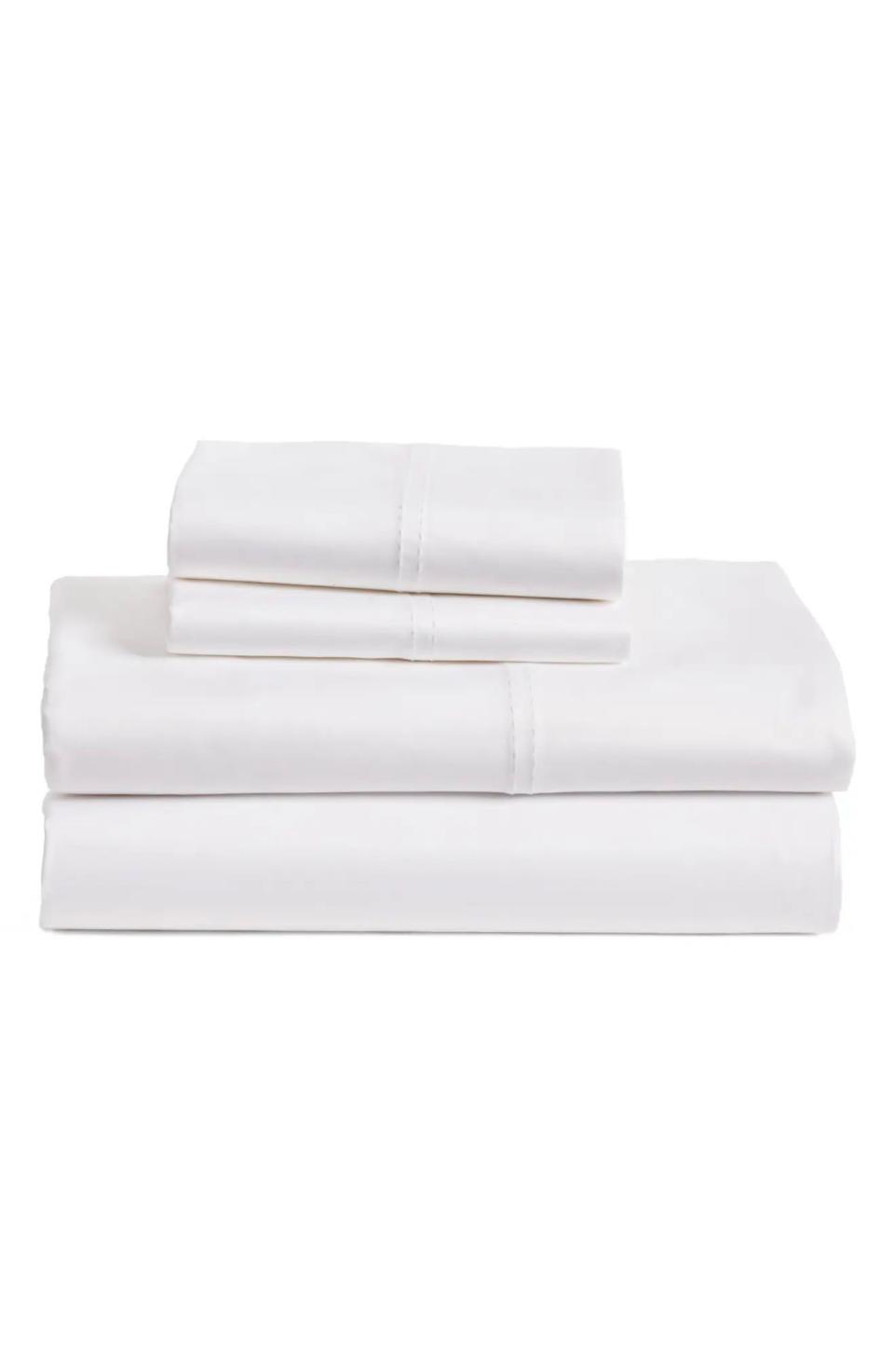 24) 400 Thread Count Organic Cotton Sateen Sheet Set